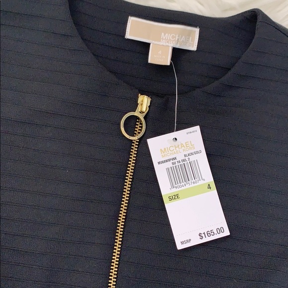 NWT Michael Kors Women’s Classic Black Dress - Picture 2 of 3